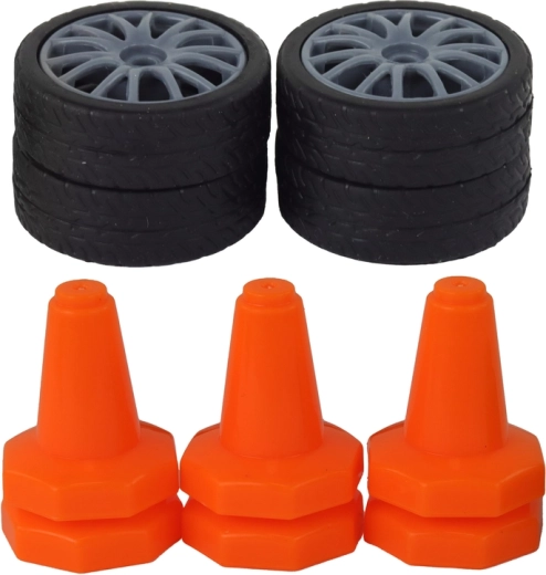 Two sets of wheels for drift and grip