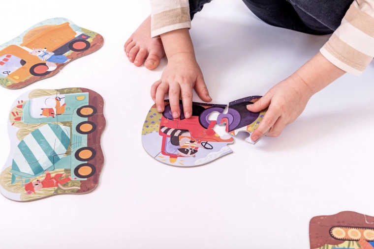 Learning through play: motor skills and logic