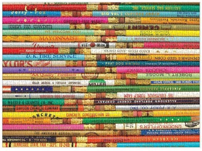 Eye-catching vintage pencil motif