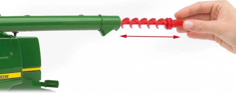 Изсипващо рамо с шнек – изсипване на „зърно“ като в действителност