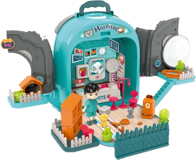 Раница, която се превръща във ветеринарна клиника