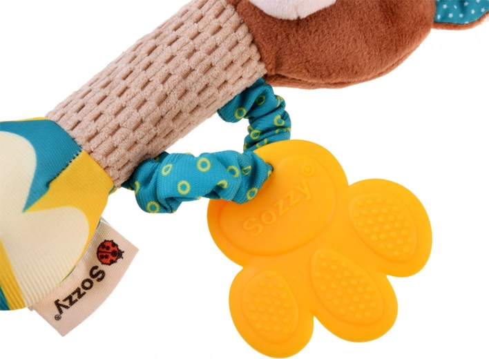 Safe silicone teether for gum relief