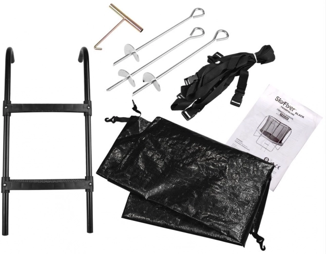 Complete set including ladder, anchors, and cover