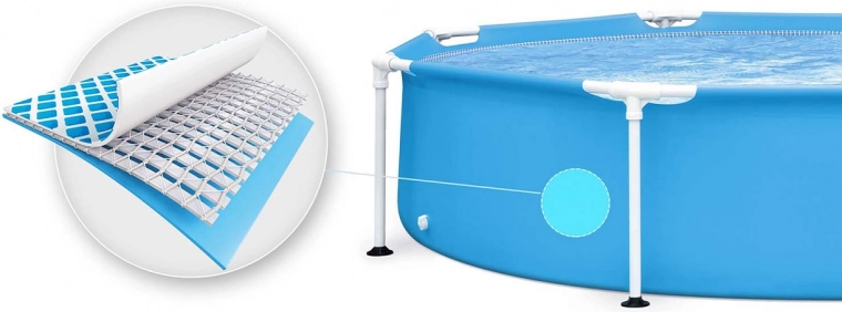 Трислоен PVC материал с армировка