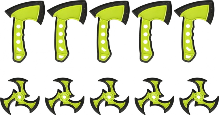 Безопасни меки брадви и шурикени