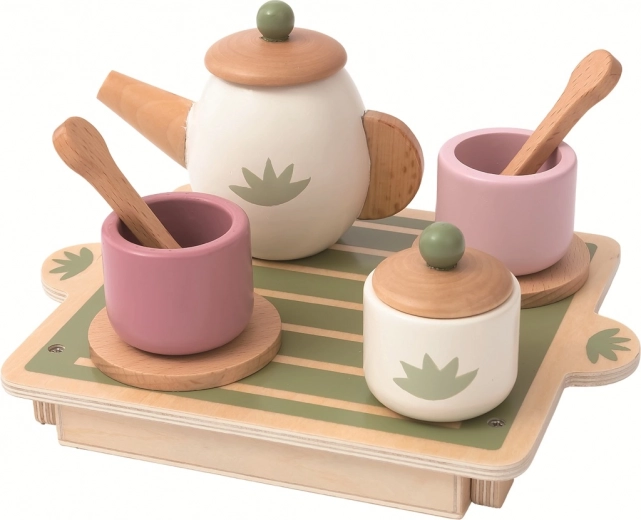 Гладко дърво и пастелни цветове