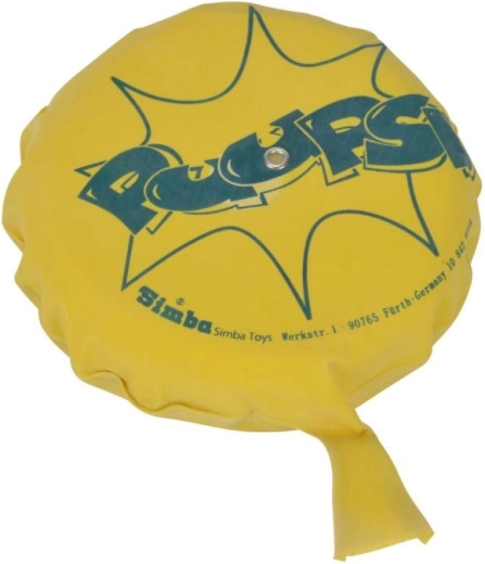 Жълта пърдяща възглавничка със забавни графики