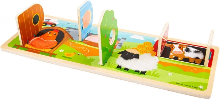 Colorful illustrations and shape sorting