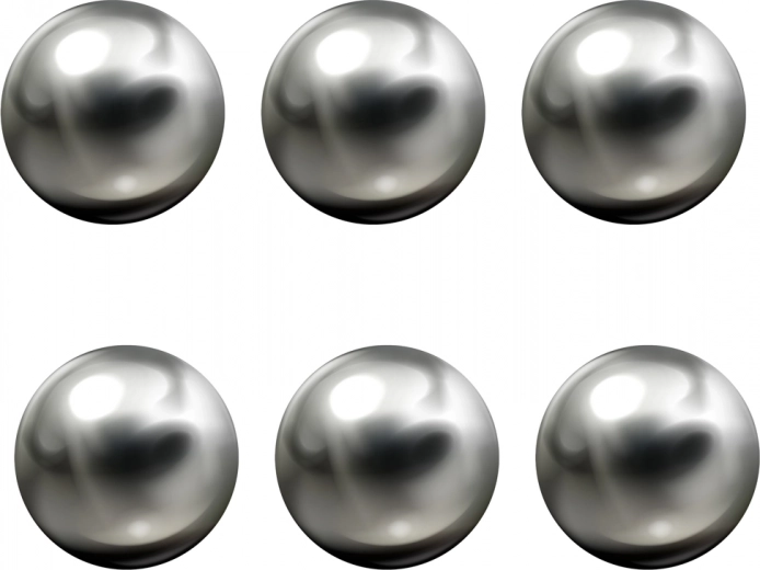 Комплект с 6 метални топчета