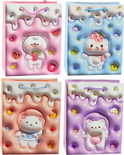 Cute pastel design with a teddy bear