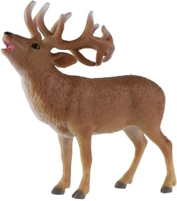 Realistic details and prominent antlers