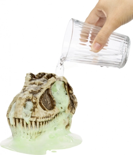 Add water and watch the bubbling foam