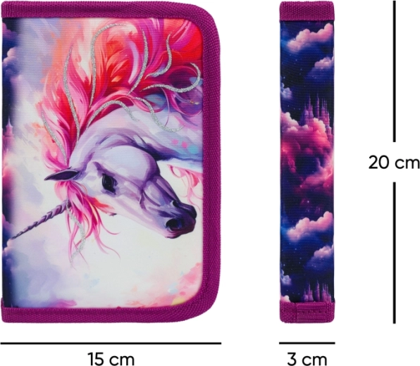 Магически дизайн с еднорог и кралство