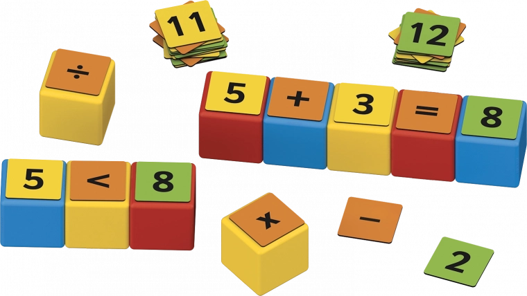 Математика с игра: смятане с клипове и кубчета