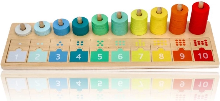 Counting 1–10 on one board