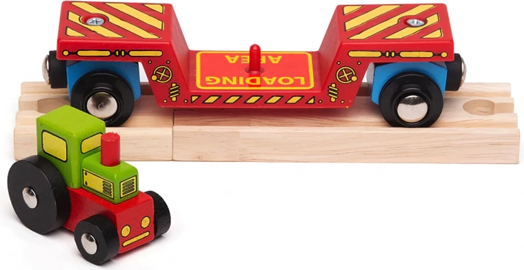 Double the fun: tractor play and wagon transport