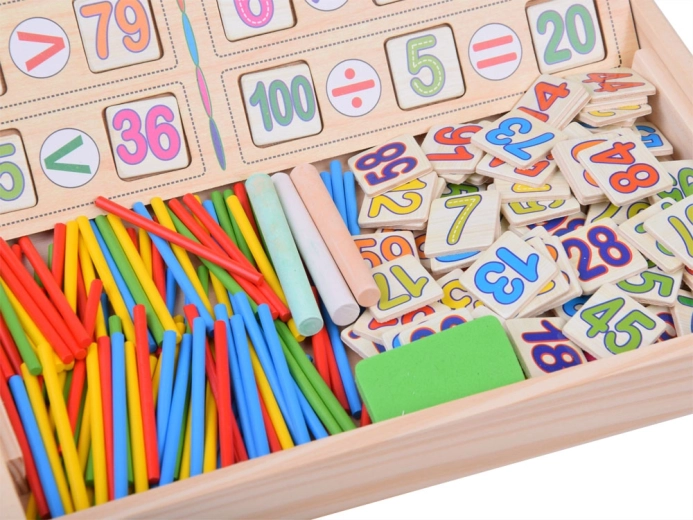 Hands-on counting with sticks