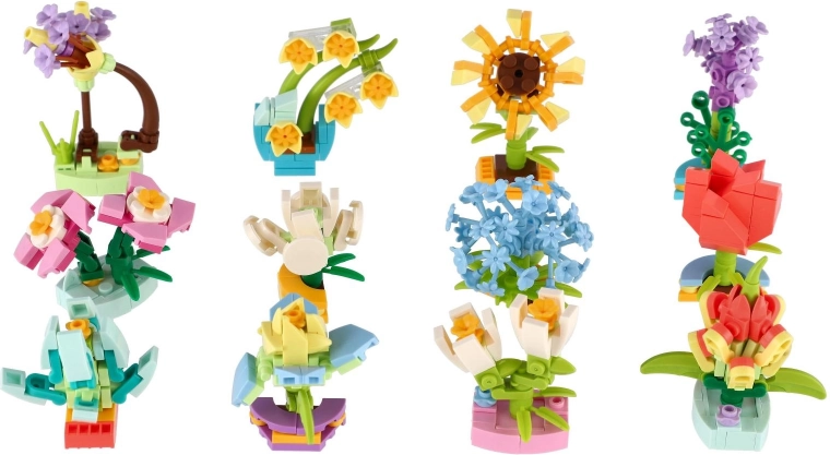 Пъстър микс мини цветя