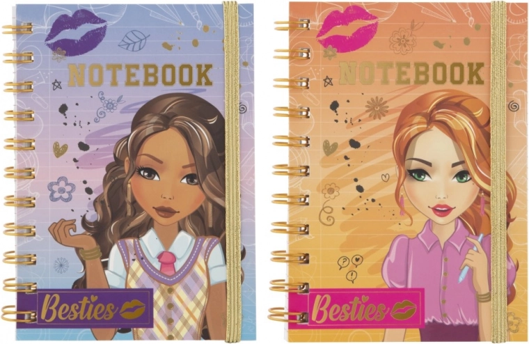 Stylish Besties design with gold binding
