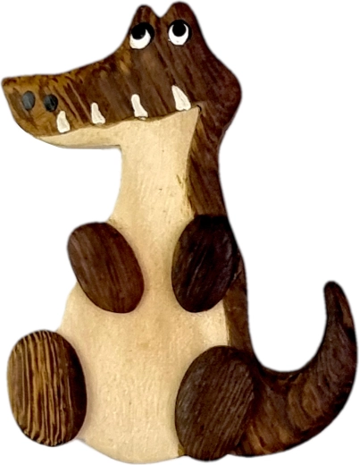 Playful crocodile design
