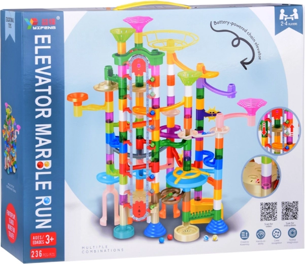 236 colorful pieces for endless building