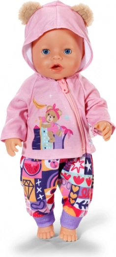 Розов суитшърт с качулка и ушички