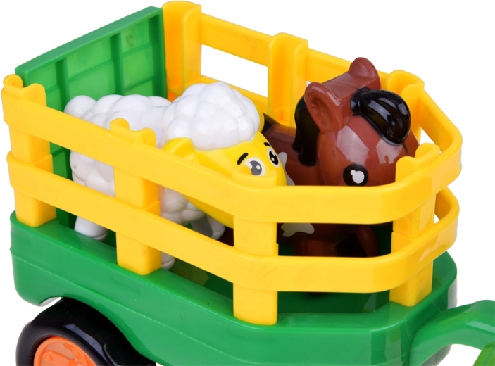 Opening trailer for transporting animals