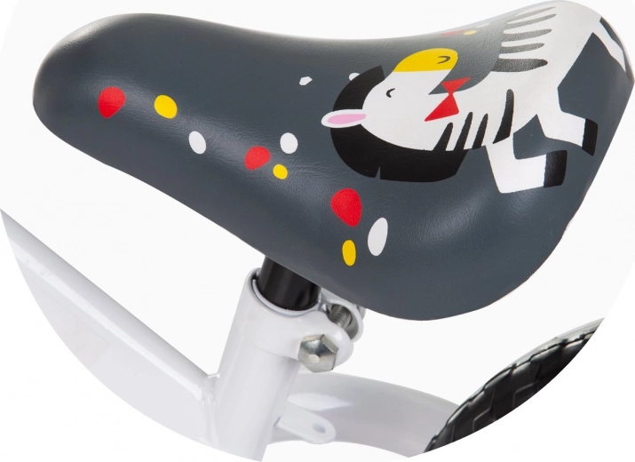 Comfortable, height-adjustable saddle