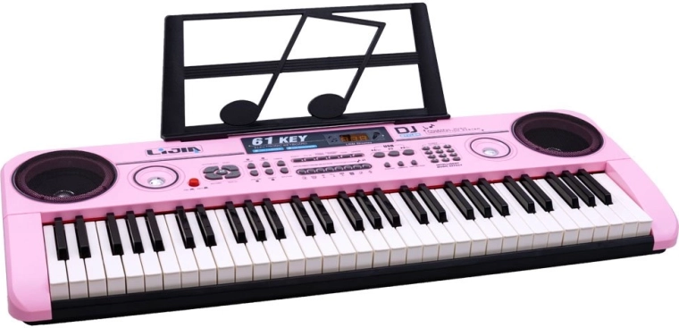61 keys and stereo sound
