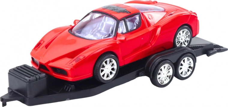 Detachable trailer with space for a sports car