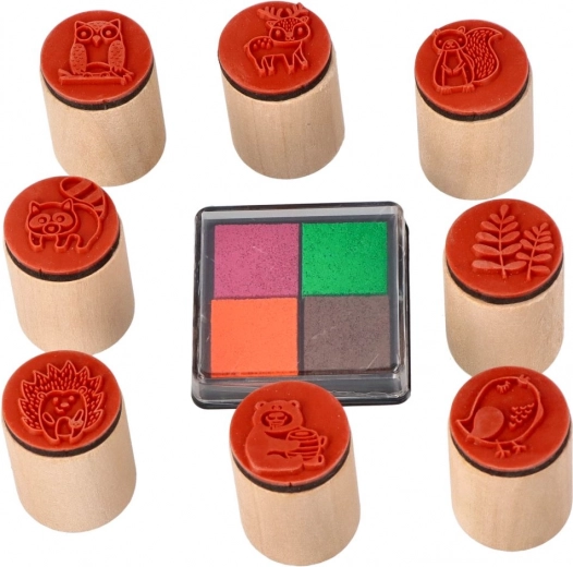 Качествен дървен печат с чист отпечатък