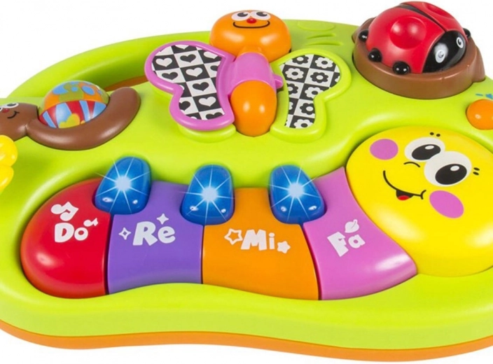 Colorful keys with notes