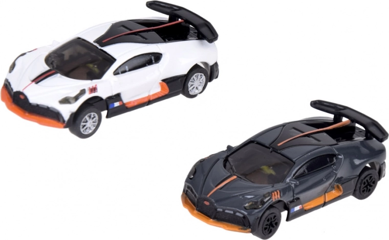 Two sports cars ready to race