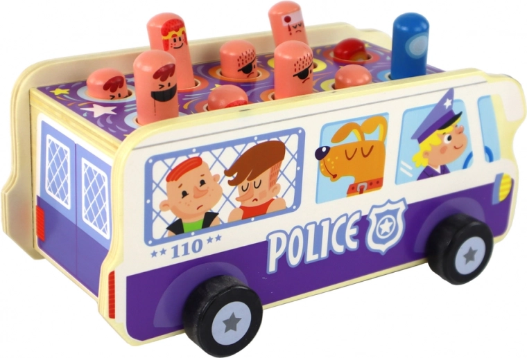 Дървено изпълнение с колелца