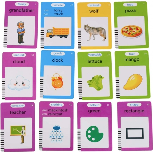 Богат комплект от 112 двустранни карти