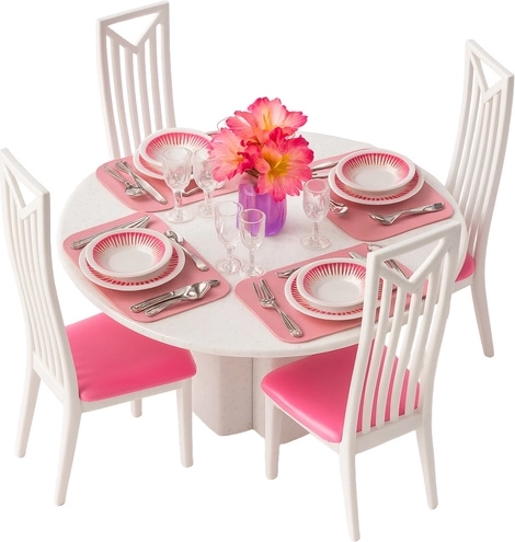 Пълна трапезария за 4 кукли
