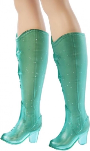Sparkly knee-high boots