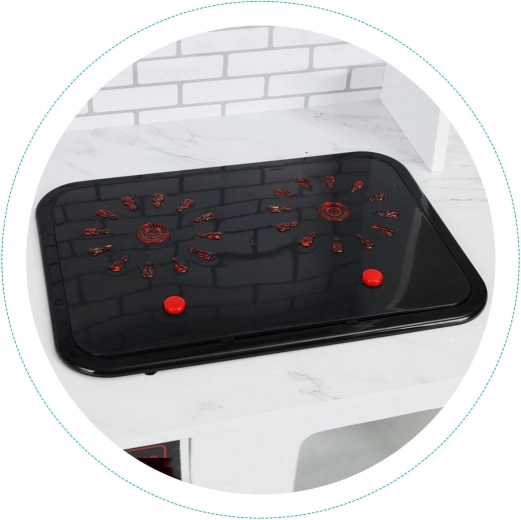 Light-up burners and cooking sounds