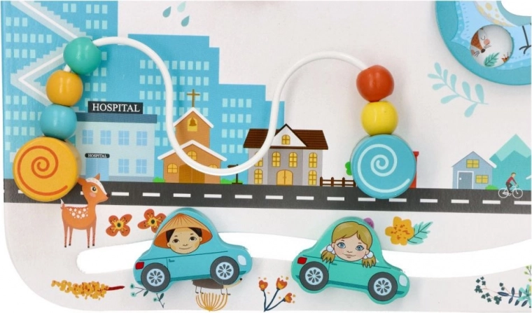 Градска сцена, пълна с открития