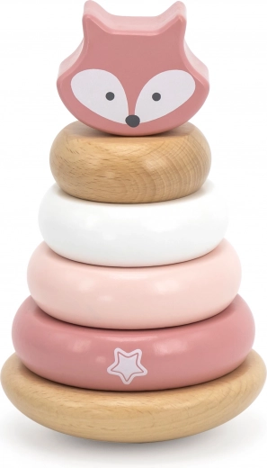 Сладък дизайн на лисица в пастелни цветове