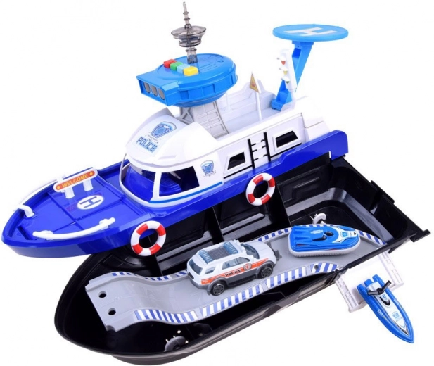 Голям полицейски кораб с пространство за съхранение