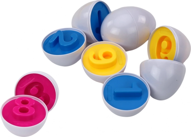 Цветни яйца с числа