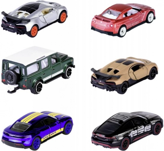 Six iconic models in 1:64 scale