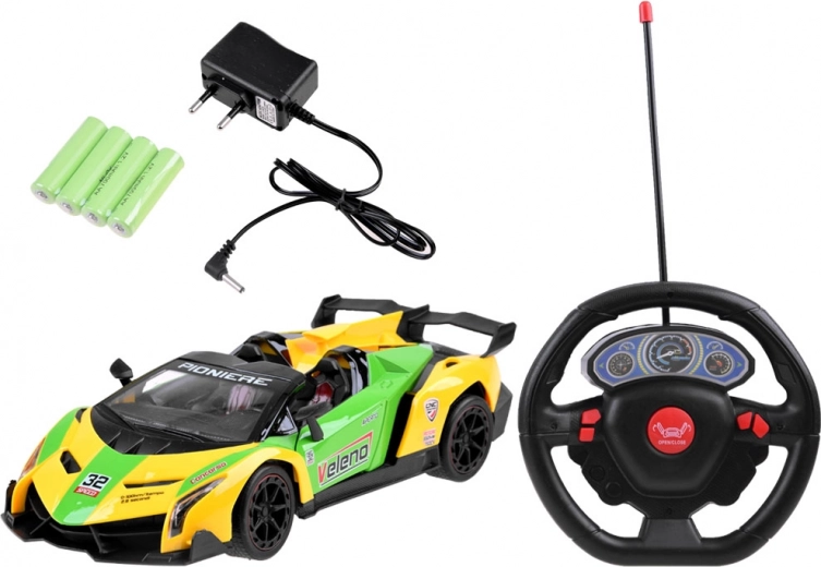 Intuitive 27 MHz steering-wheel controller