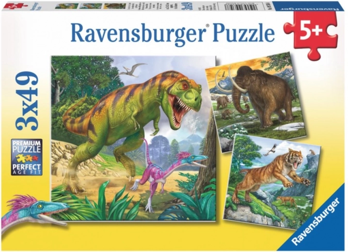 Three different prehistoric themes
