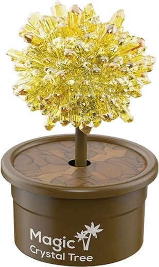 Визуално възхитително златно кристално дърво