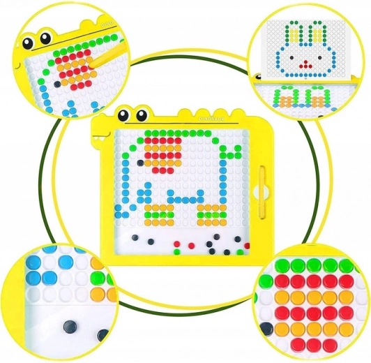 Дизайн с динозавър, магнитна писалка и 20 шаблона