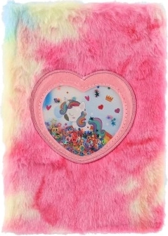 Мек плюшен калъф в дъгови цветове