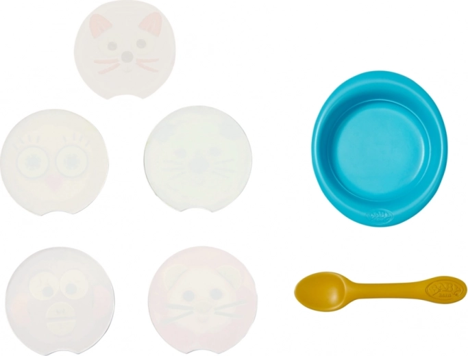 Bowl and spoon for realistic feeding