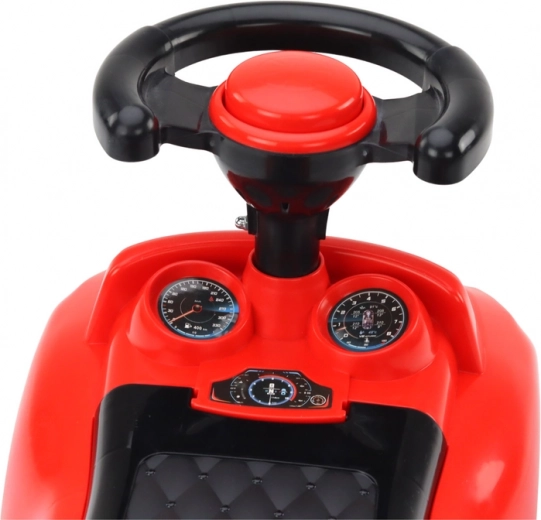 Realistic steering wheel with horn